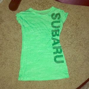 Bright Green Subaru shirt